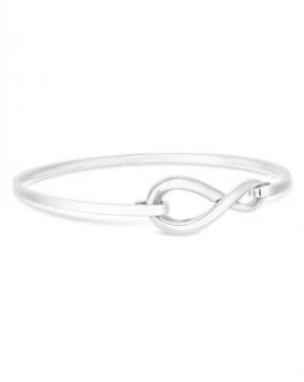 Image of Simply Silver Infinity Clasp Bangle