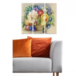 Image of MDF1339447 Multicolor Decorative MDF Painting (3 Pieces)