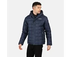 Image of Regatta Blue 'Nevado' Insulated Quilted Hooded Walking Jacket - S