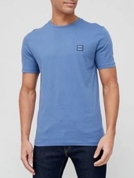 Image of Hugo Boss Tales Chest Logo T-Shirt Open Blue Size S Men