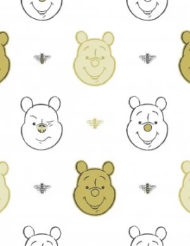Image of Disney Winnie the Pooh Bee Gold Wallpaper