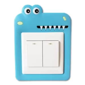 Image of Haven Novelty Light Cover Sticker - Blue Shark