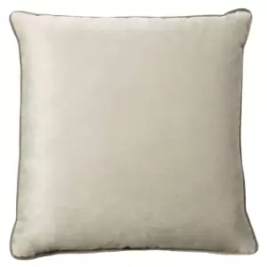 Image of Meridian Velvet Cushion Dove/Charcoal