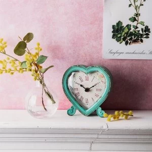Image of Sass & Belle Boudoir Heart Clock Duck Egg