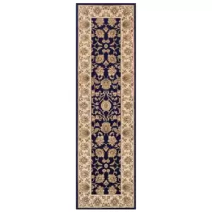 Image of Oriental Weavers Kendra Runner Rug Navy Gold 3330 B 68X235cm