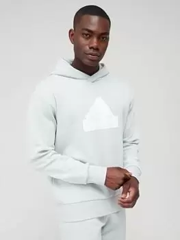 Image of adidas Sportswear Badge of Sport Overhead Hoodie - Silver Size XS Men