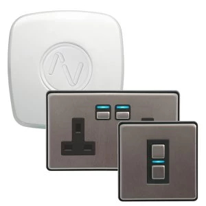 Image of Lightwave Lighting & Power Starter Kit (Smart Series) - Stainless Steel