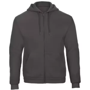 Image of B&C Adults Unisex ID.205 50/50 Full Zip Hooded Sweatshirt (S) (Anthracite)