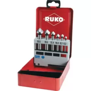 Image of RUKO 102152 Countersink set 6 Piece 6.3 mm, 8.3 mm, 10.4 mm, 12.4 mm, 16.5 mm, 20.5mm HSS 1 Set