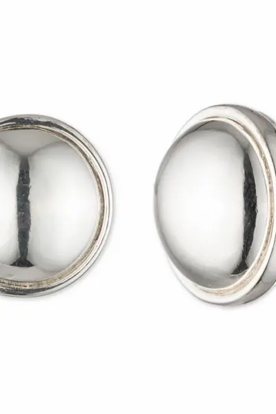 Image of Lauren by Ralph Lauren Ladies Silver Tone Stud Earrings 60491259-G03 - One Size