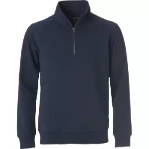 Image of Clique Unisex Adult Classic Half Zip Sweatshirt (XL) (Dark Navy)