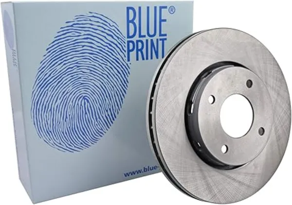 Image of Blue PRINT Brake disc MITSUBISHI: COLT 6, Colt VI CZC Convertible, SMART: Forfour I Front Axle 26mm 4-Hole 114mm internally vented Coated ADC443108 B