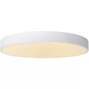 Image of Lucide Unar Modern Flush ceiling light - Ø49,5cm - LED Dim. - 1x36W 2700K - 3 StepDim - White