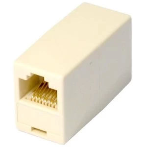 Image of RJ45 (F) to RJ45 (F) White OEM Coupler Adapter