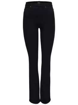 Image of ONLY Onlroyal High Sweet Flared Jeans Women Black