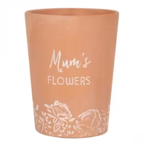 Image of Mum's Flowers Terracotta Plant Pot