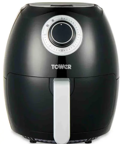 Image of Tower Vortx T17060BLK 1350W 3.2L Manual Air Fryer