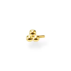 Image of THOMAS SABO Gold Plated Dots Single Ear Stud