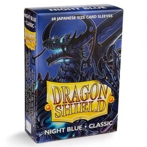 Image of Dragon Shield Japanese Classic Night Blue 60 Sleeves In Box - 10 Packs