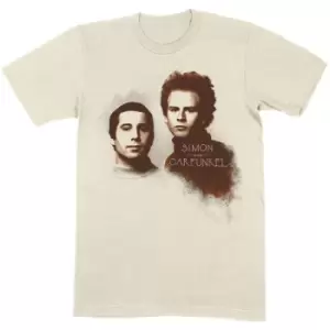 Image of Simon & Garfunkel - Faces Unisex X-Large T-Shirt - Neutral