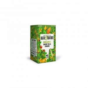 Image of Heath & Heather Organic Green Tea & Ginger 20 Bags