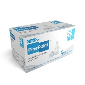 Image of GlucoRx Finepoint Pen Needles 8mm 31g