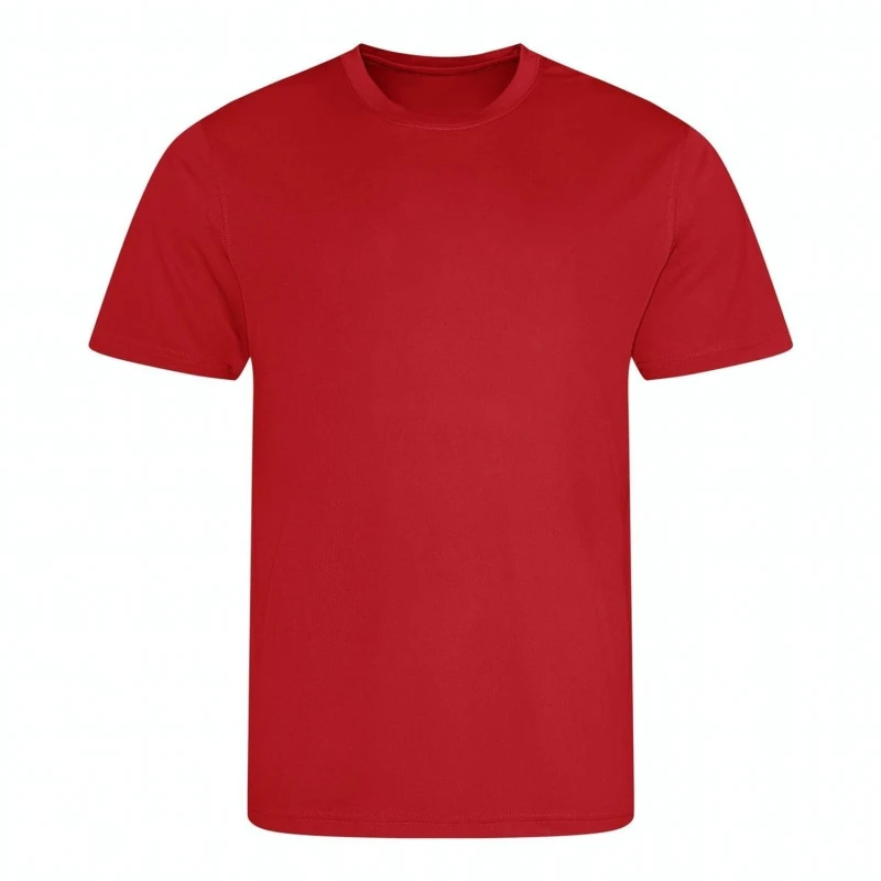 Image of AWDis Cool Mens Plain Blue T-Shirt in Red Size: Small Red Male S