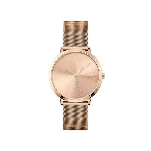 Image of Lacoste 2000988 Moon Rose Gold Plated Mesh Strap Watch - W8418