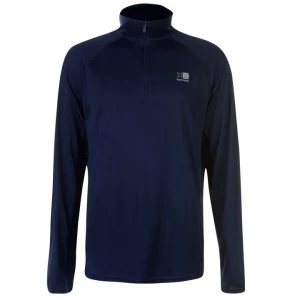 Image of Karrimor Quarter Zip Running Top Mens - Dk Blue