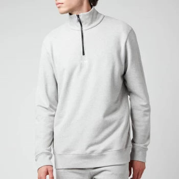 Image of Hugo Boss Zapper Quarter Zip Jumper Grey Size L Men