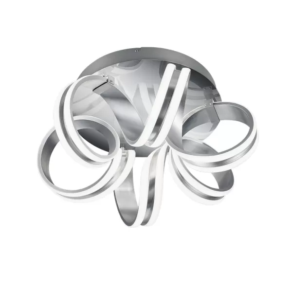 Image of Carrera Modern 38W LED Semi Flush Light Brushed aluminium 3000K