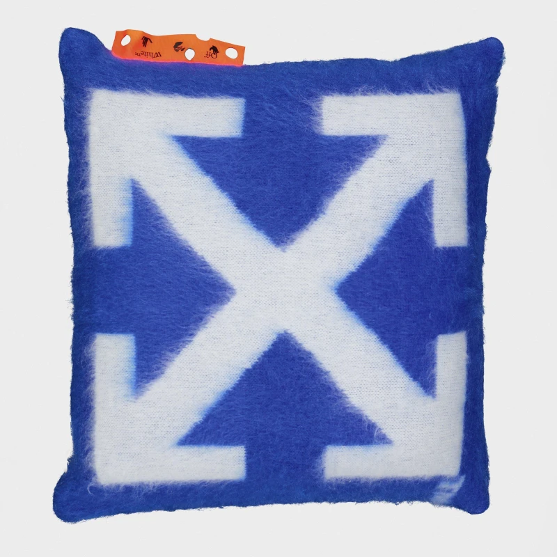 Image of Off White Pillow Arrow Design Blue/White unisex One Size