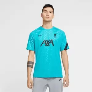 Image of Nike Liverpool FC Pre Match T Shirt Mens - Blue