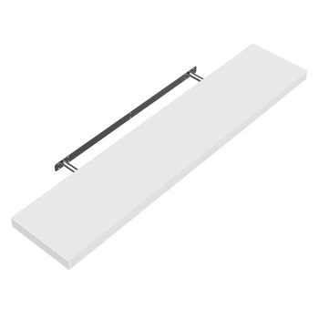 Image of CASARIA Floating Wall Shelf with Wall Mount - White 90cm