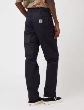 Image of Carhartt-WIP Simple Pant (Relaxed Fit) - Dark Navy Blue Rinsed