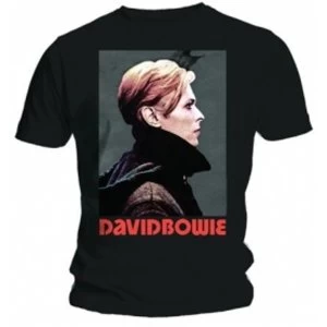 Image of David Bowie Low Portrait Mens Black T Shirt: Medium