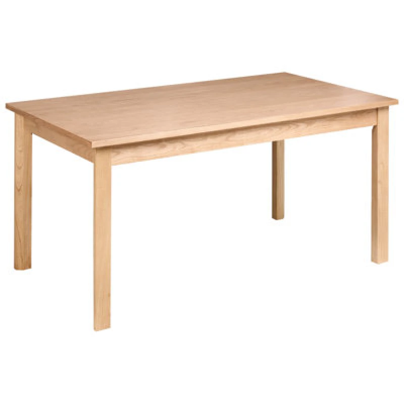 Image of Beliani Dining Table Gisela Light Oak 160 Cm 90 Cm
