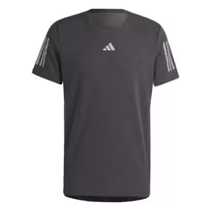 Image of adidas Own the Run Heather T-Shirt Mens - Black