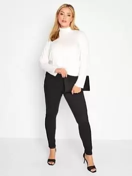 Image of Yours Limited Turtle Neck Long Sleeve Top - Ivory, White, Size 16, Women