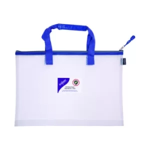 Image of EVA Mesh High Capacity Project Zippa Bag A4 405x280mm Blue 15871