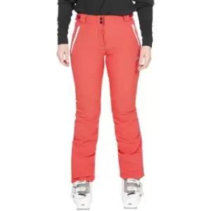 Image of Trespass Womens/Ladies Lois Ski Trousers (XXS) (Hibiscus Red)