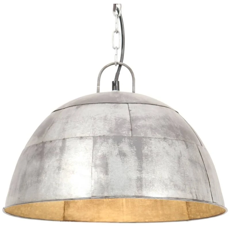 Image of VIDAXL Industrial Vintage Hanging Lamp 25 W Silver Round 41cm E27 vidaXL 8720286024256