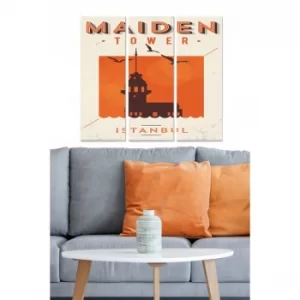 Image of MDF2918665 Multicolor Decorative MDF Painting (3 Pieces)