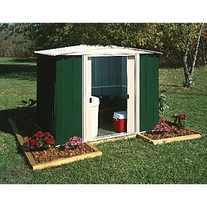 Image of Rowlinson Metal Apex Shed with Floor 8 x 6 ft