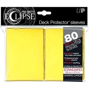 Image of Ultra Pro Eclipse PRO Matte Yellow Standard 80 Sleeves case of 6