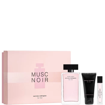 Image of Narciso Rodriguez For Her Musc Noir Gift Set 100ml Eau Parfum + 50ml Body Lotion + 10ml Eau Parfum