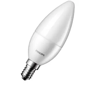 Image of Philips LED Candle 3W SES-E14 (25W Equivalent) 2700K Warm White Opal 250lm SES Small Screw E14 Light Bulb