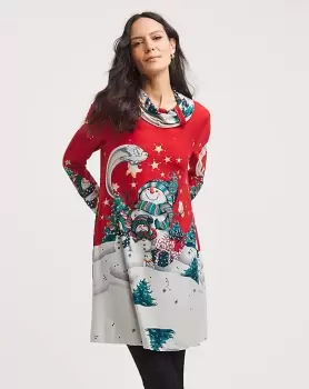 Image of Joe Browns Snowy Scenes Christmas Tunic