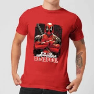 Image of Marvel Deadpool Crossed Arms T-Shirt - Red - S