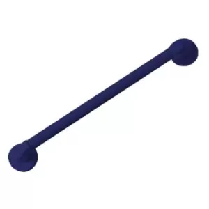 Image of NRS Healthcare Plastic Fluted Grab Rail - Blue - 600mm